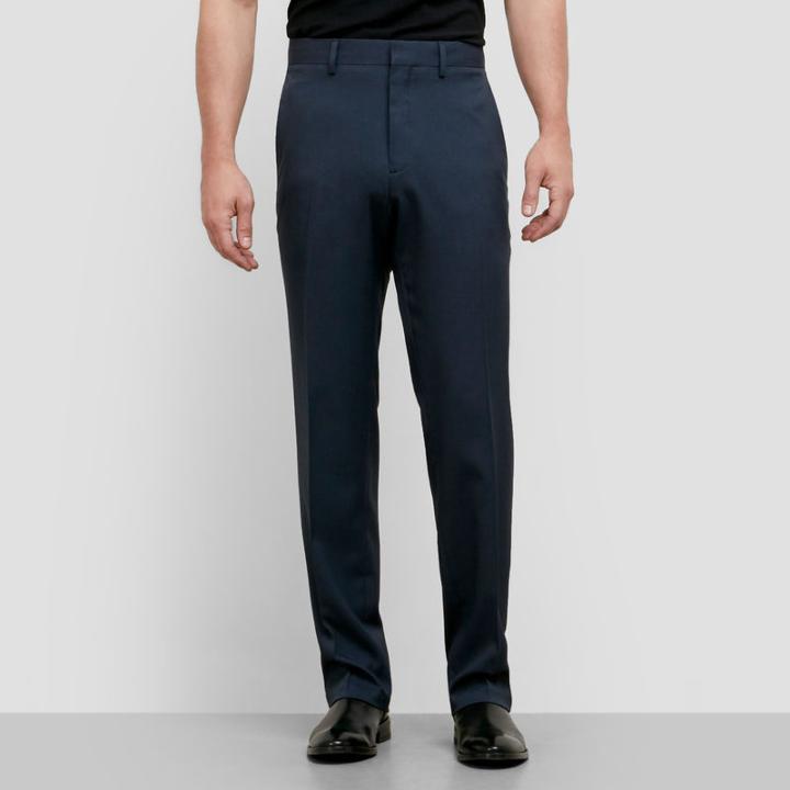 Reaction Kenneth Cole Straight-fit Stretch Dress Pant - Navy