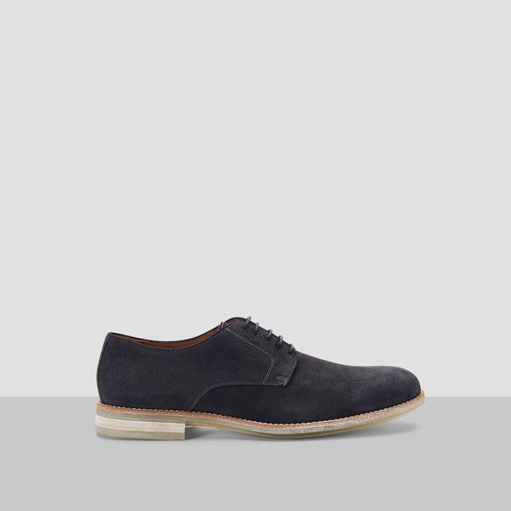 Kenneth Cole New York Right Time Suede Perforated Shoe - Taupe