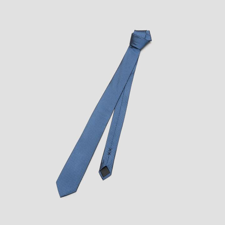 Kenneth Cole New York Polka-dot Satin Tie - Slate