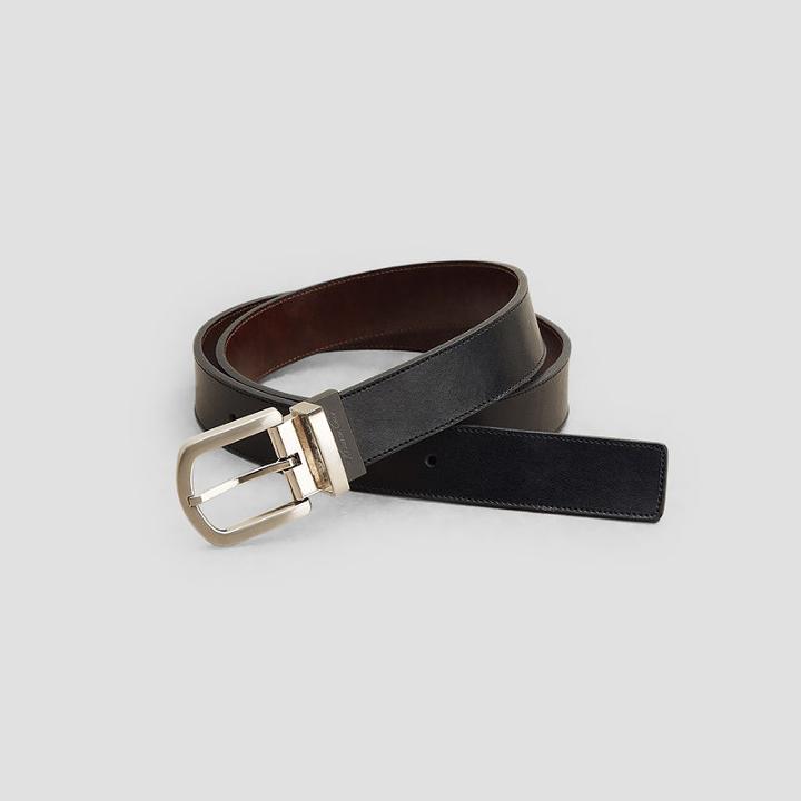 Kenneth Cole New York Rhythm Of The Night Reversible Belt - Black/brown