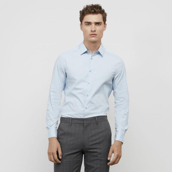 Reaction Kenneth Cole Long-sleeve Contrast-cuff Shirt - Haze