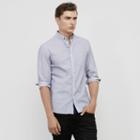 Reaction Kenneth Cole Striped Button Front Shirt - Dstylilaccmb