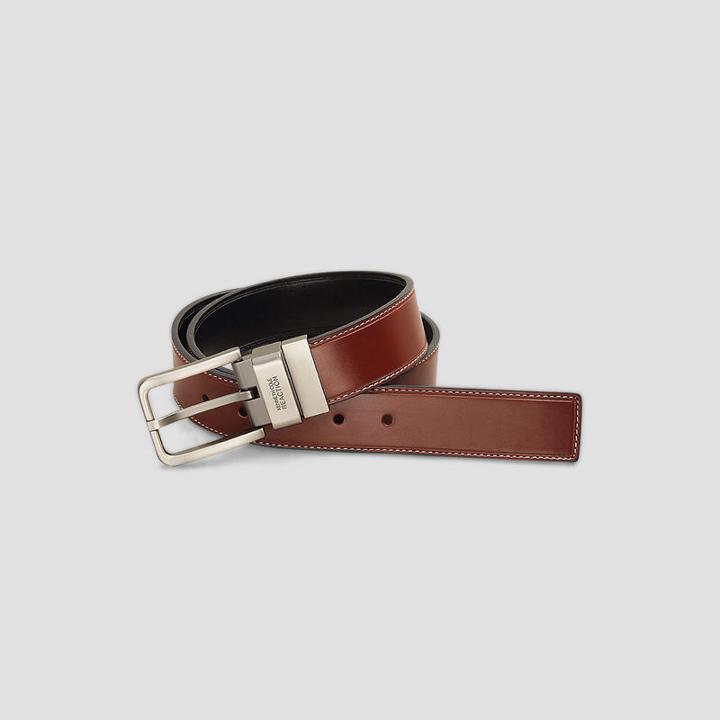 Reaction Kenneth Cole Reversible Leather Belt - Brown/black