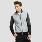 Reaction Kenneth Cole Full-zip Colorblocked Jacket - Heather Grey