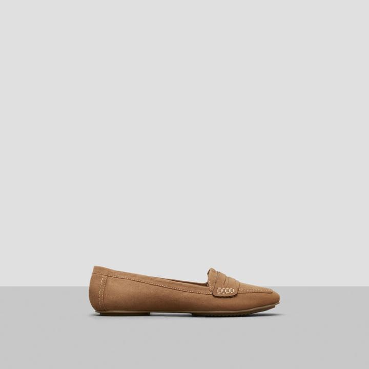 Reaction Kenneth Cole Sweet Trick Suede Flat - Shoes - Desert