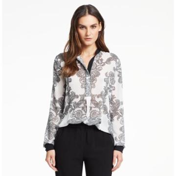 Kenneth Cole New York Vonni Sheer-back Blouse