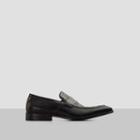 Kenneth Cole New York High Chair Leather Crosshatch Loafer - Black