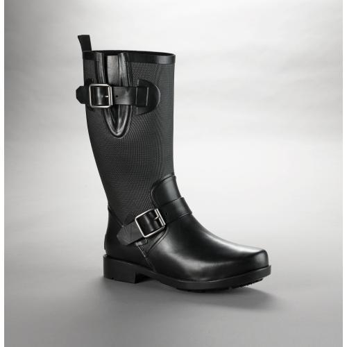 Kenneth Cole New York Buckled Rain Boot - Women's - Black