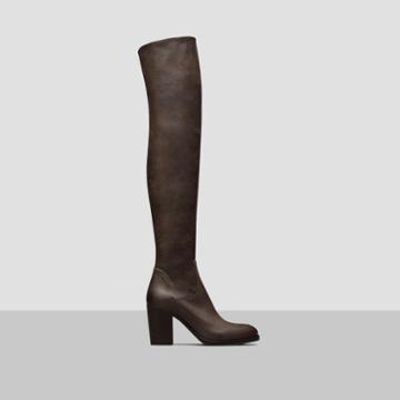 Kenneth Cole Black Label Mimosa Leather Over-the-knee Boot - Taupe