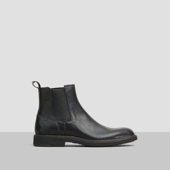 Reaction Kenneth Cole Close 4 Comfort Leather Pull-on Boot - Black