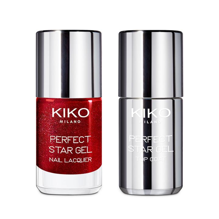 Kiko - Perfect Star Gel Duo Nail Lacquer & Top Coat - 04 Spontaneous Pink
