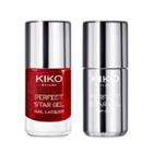 Kiko - Perfect Star Gel Duo Nail Lacquer & Top Coat - 04 Spontaneous Pink