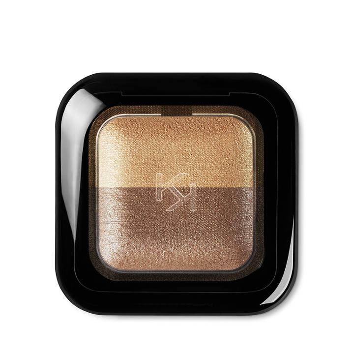 Kiko - Bright Duo Baked Eyeshadow - 20 Pearly Gold - Pearly Sand