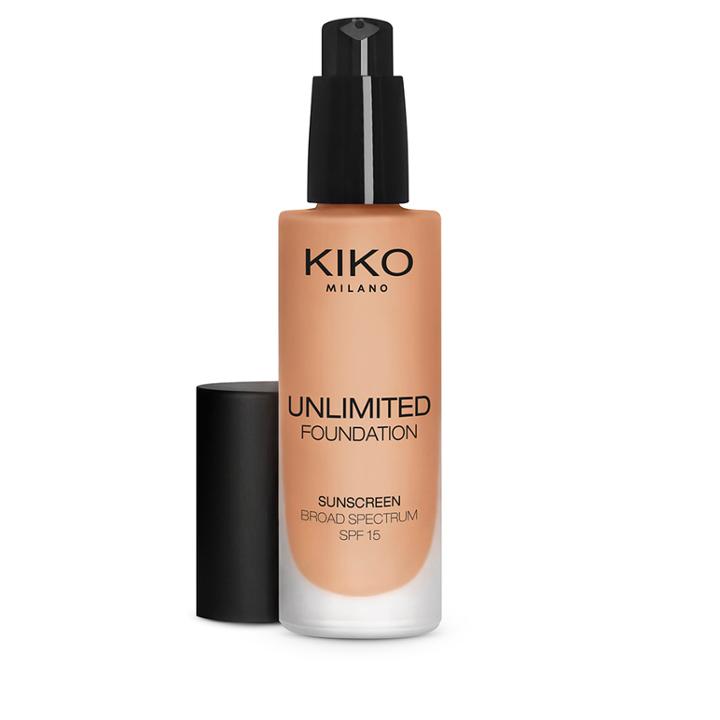 Kiko - Unlimited Foundation Sunscreen Broad Spectrum Spf 15 - Warm Beige 60