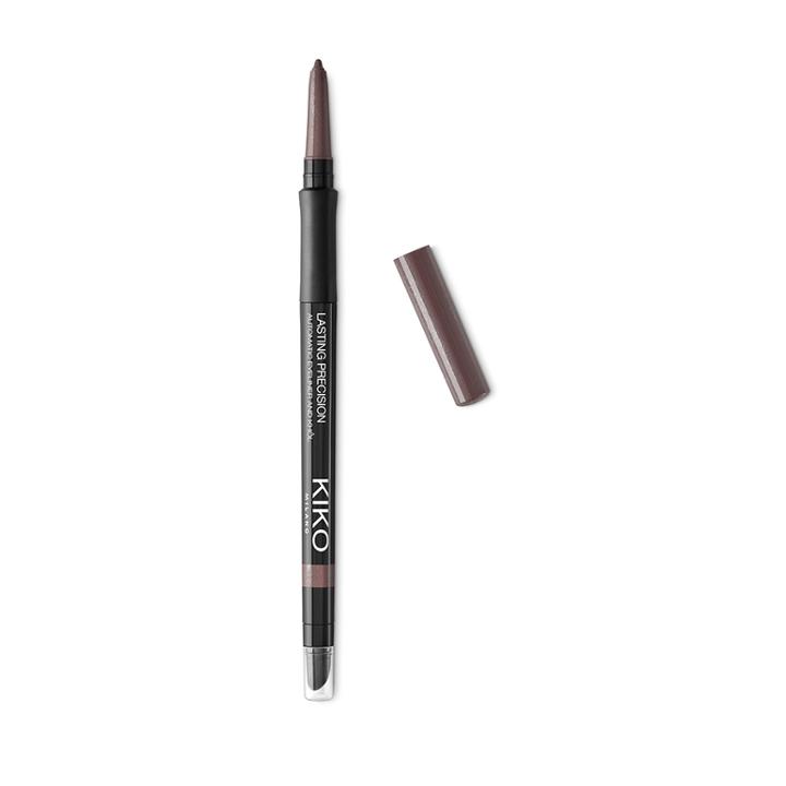 Kiko - Lasting Precision Automatic Eyeliner And Khl - 14 Shimmering Dark Taupe