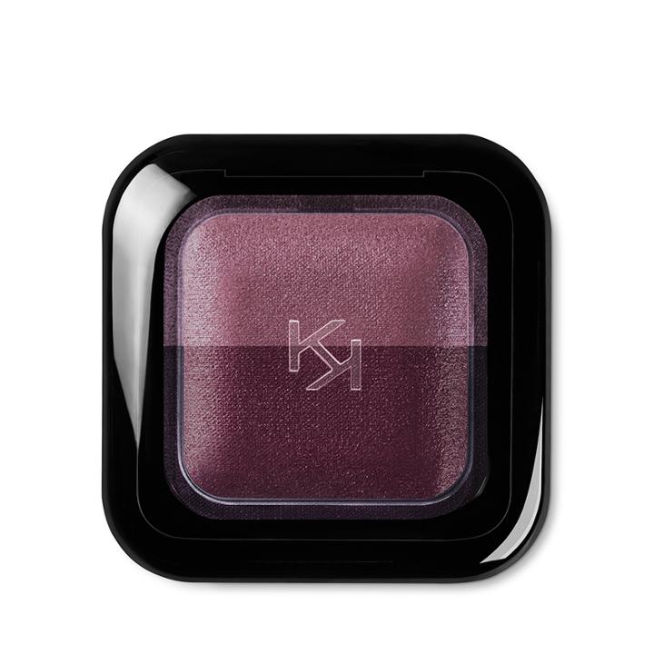 Kiko - Bright Duo Baked Eyeshadow - 15 Pearly Mauve - Metallic Burgundy
