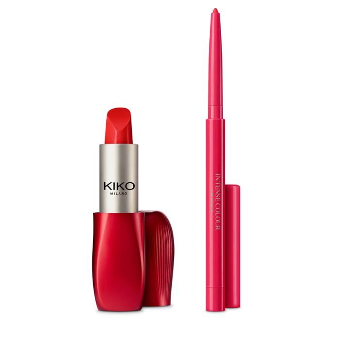 Kiko - Intense Colour Lip Kit - 01 Dreamlike Rose