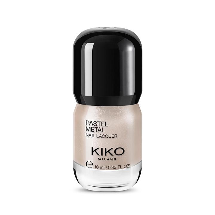 Kiko - Pastel Metal Nail Lacquer - 01 Rosy Gold