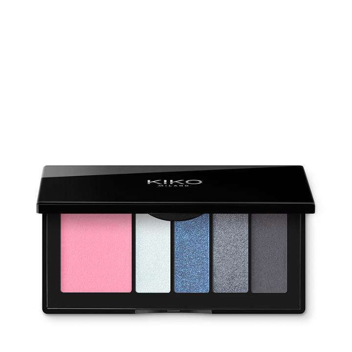Kiko - Smart Eyes And Cheeks Palette - 01 Blue Symphony