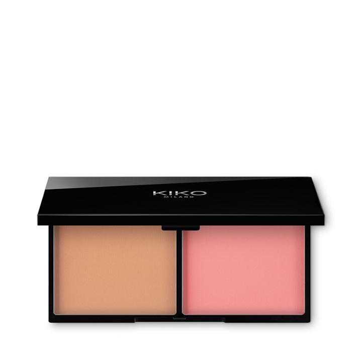 Kiko - Smart Blush And Bronzer Palette - 02 Biscuit And Coral