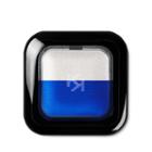 Kiko - Bright Duo Baked Eyeshadow - 19 Pearly Ice - Matte Majorelle Blue