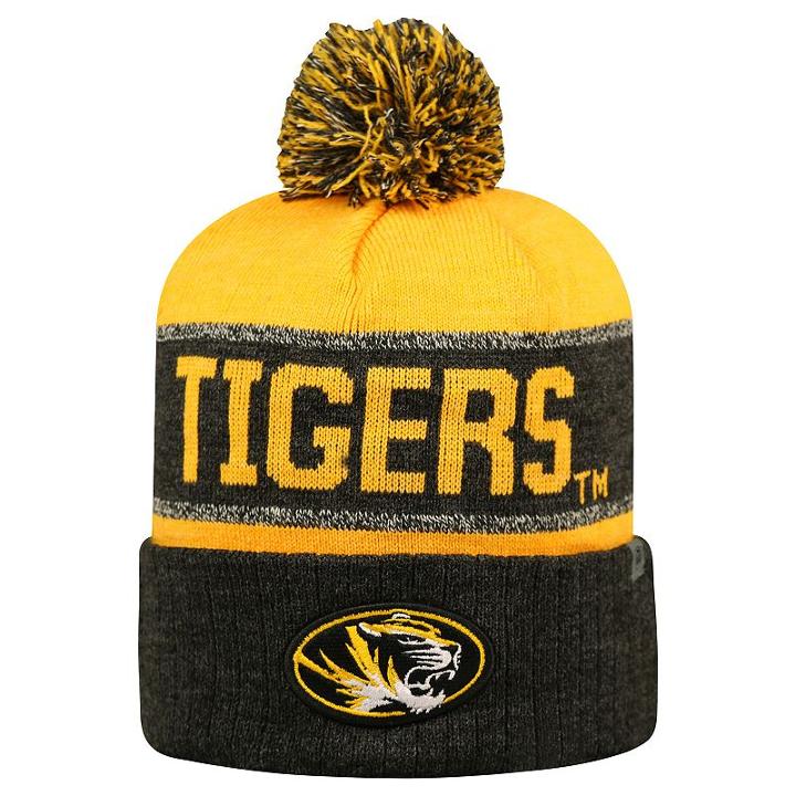 Adult Top Of The World Missouri Tigers Below Zero Beanie, Men's, Black
