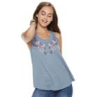 Juniors' Mudd&reg; Weekend Tank, Teens, Size: Medium, Med Blue