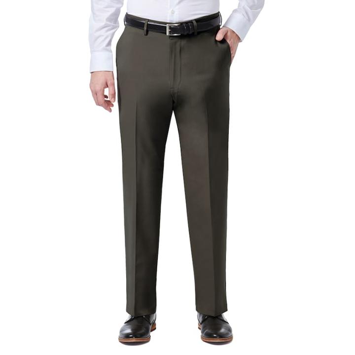 Men's J.m. Haggar Stretch Classic-fit Flat-front Dress Pants, Size: 36x30, Oxford