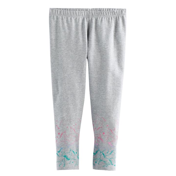Girls 7-16 So&reg; Core Capri Leggings, Size: 7-8, Dark Grey