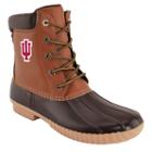 Men's Indiana Hoosiers Duck Boots, Size: 9, Brown