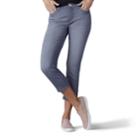 Women's Lee Jayla Button-hem Capri Jeans, Size: 14 Avg/reg, Grey (charcoal)