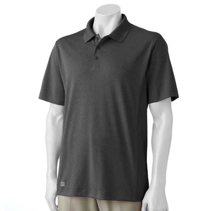 Men's Fila Sport Golf&reg; Fitted Pro Core Performance Polo, Size: Xxl, Grey