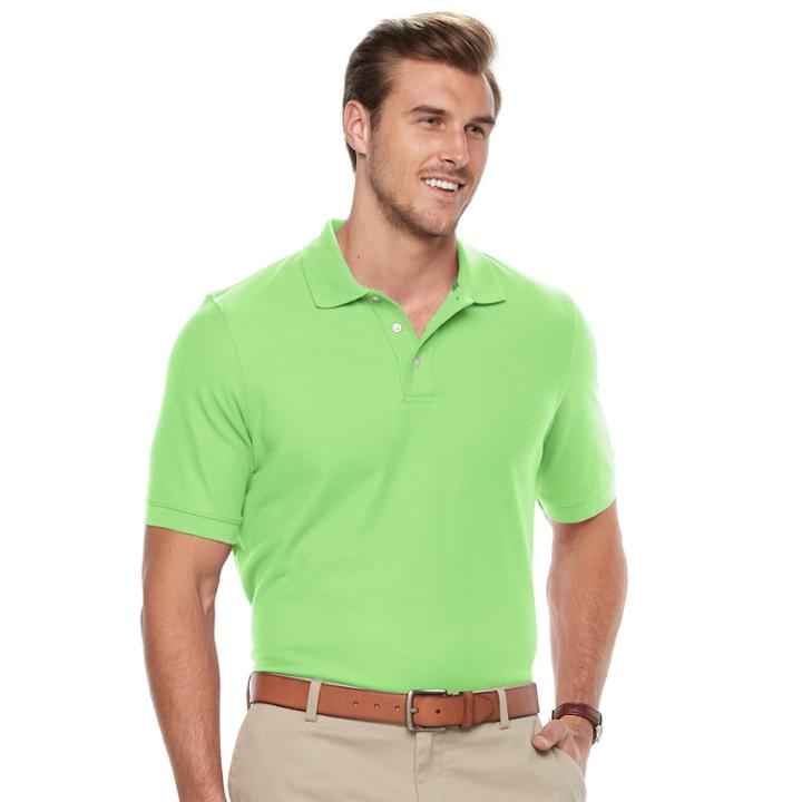 Big & Tall Croft & Barrow&reg; Classic-fit Easy-care Performance Pique Polo, Men's, Size: Xxl Tall, Med Green