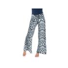 White Mark Wide-leg Palazzo Pants - Women's, Size: Large, Grey