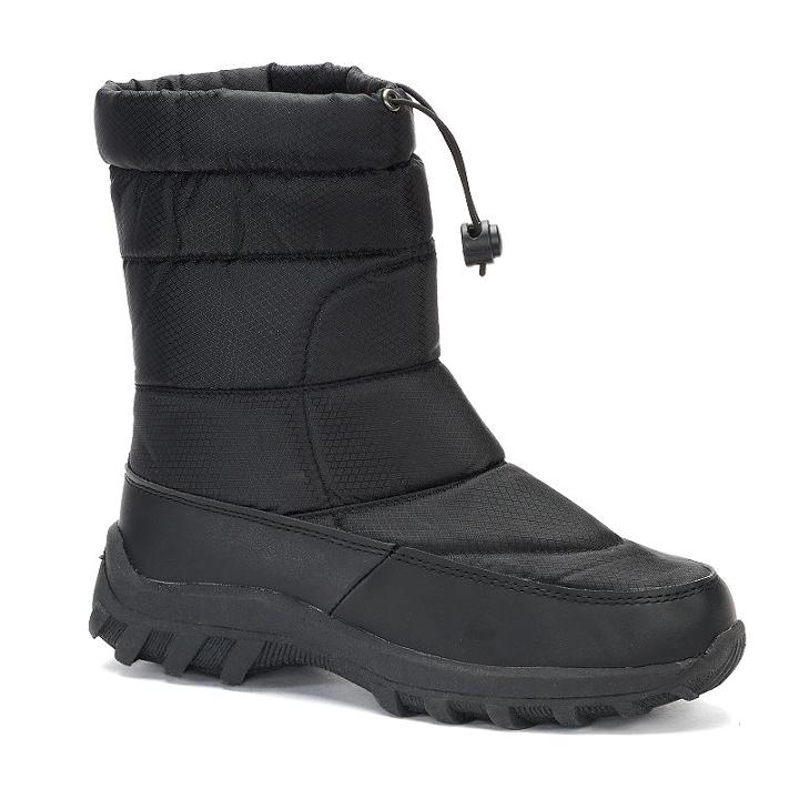 Itasca Snow Scamp Men's Water Resistant Winter Boots, Size: Medium (8), Black