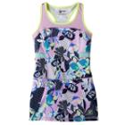 Girls 7-16 Fila Sport&reg; Mesh Blocked Racerback Tennis Dress, Girl's, Size: M(10-12), Turquoise/blue (turq/aqua)