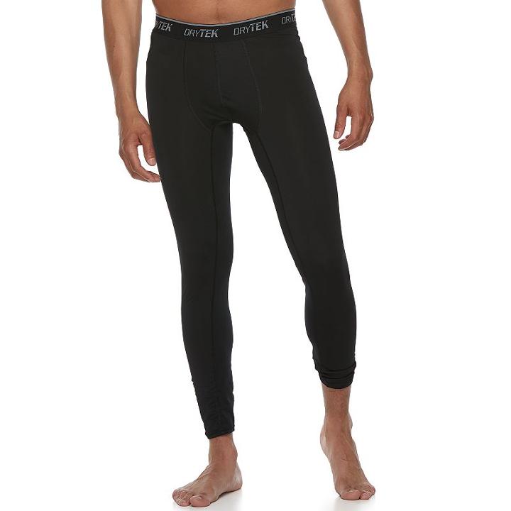 Men's Tek Gear&reg; Base Layer Tights, Size: Small, Black