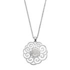 Dayna U Ohio State Buckeyes Sterling Silver Pendant Necklace, Women's, Size: 18, Grey