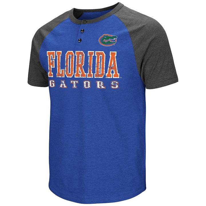 Men's Colosseum Florida Gators Spotter Henley, Size: Large, Blue Other