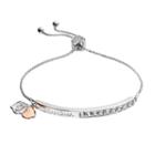 Brilliance Curved Bar Adjustable Grandma Bracelet With Swarovski Crystals, Women's