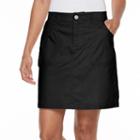 Women's Croft & Barrow&reg; Utility Jean Skort, Size: 6, Black