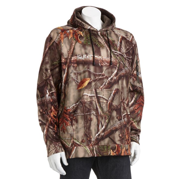 Men's Huntworth Lifestyle Performance Fleece Hooded Sweatshirt, Size: Xxl, Brown