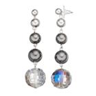 Simply Vera Vera Wang Graduated Bead Nickel Free Linear Earrings, Women's, Blue