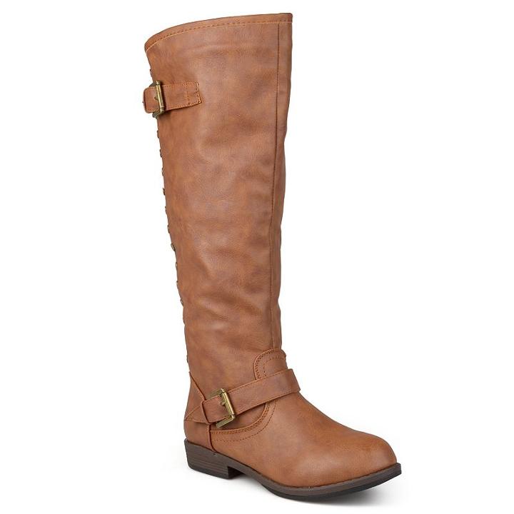 Journee Collection Spokane Women's Knee-high Boots, Girl's, Size: 8.5 Wc, Lt Brown