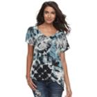Women's Rock & Republic&reg; High-low Tee, Size: Medium, Blue