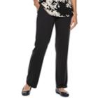 Women's Dana Buchman Everyday Casual Pull-on Terry Pants, Size: Small, Black