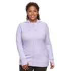 Plus Size Fila Sport&reg; Ultra Strength Zip-front Hoodie, Women's, Size: 1xl, Lt Purple
