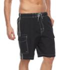 Men's Croft & Barrow&reg; Side-striped Swim Trunks, Size: Medium, Oxford