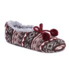 Women's Muk Luks Knit Ballet Slippers, Size: L-xl, Dark Brown