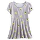 Girls 7-16 & Plus Size So&reg; Patterned Swing Legging Tee, Size: 12, Med Grey